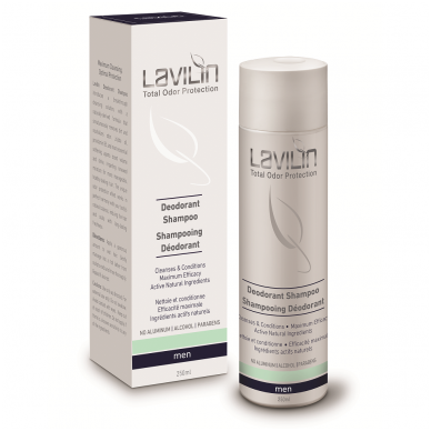 Dezodoruojantis šampūnas vyrams Lavilin Top Men, 250 ml.