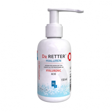 Hialurono rūgšties 1,0% gelis veidui Dr.Retter®, 150ml