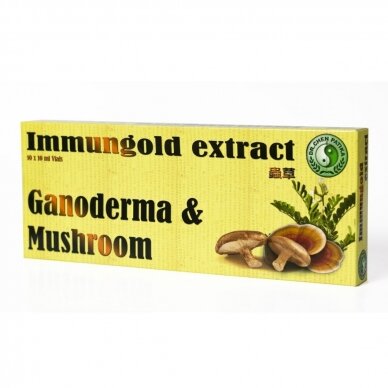 Immungold, Reishi ir Shiitake grybų ekstraktai